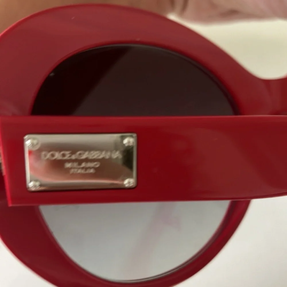 Dolce and Gabanna red sunglasses - Picture 2 of 3